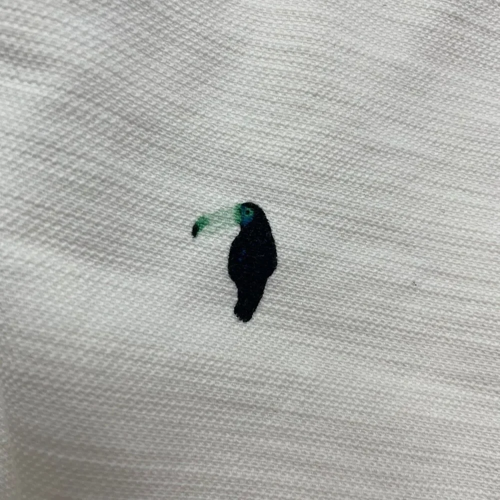 Loft Outlet White Shorts with Novelty Toucan Print Sz 6 - Picture 7 of 8